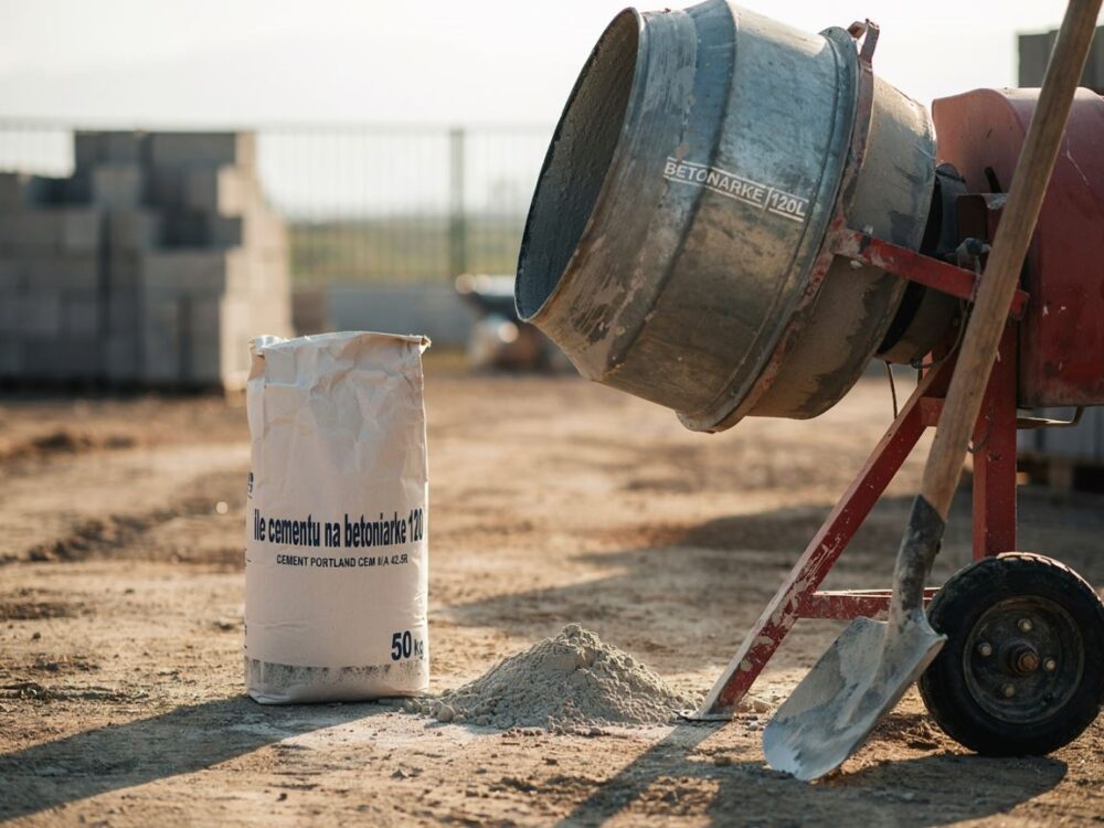 ilość cementu na 120 litrów betoniarki