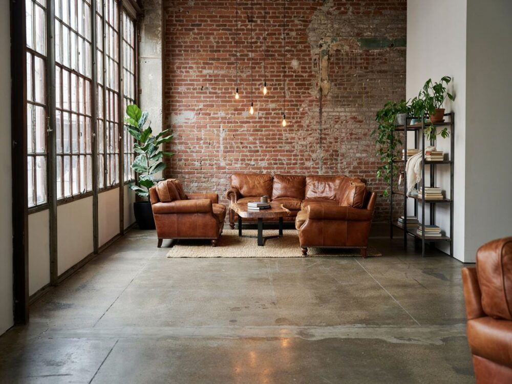 metalowe lampy w stylu loft